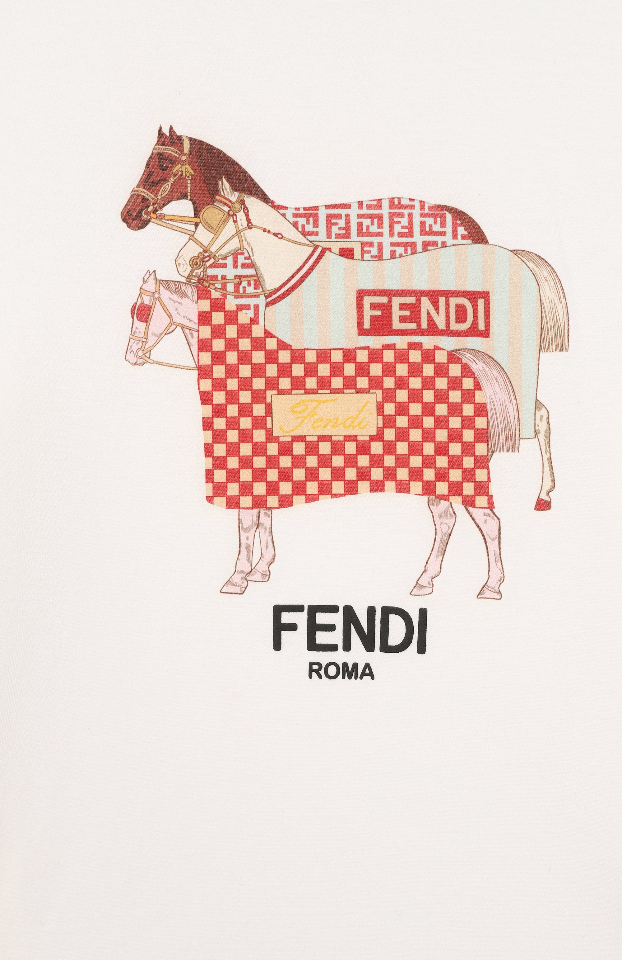 Хлопковая футболка FENDI, арт. JMI498/7AJ/8A-12+, фото 3