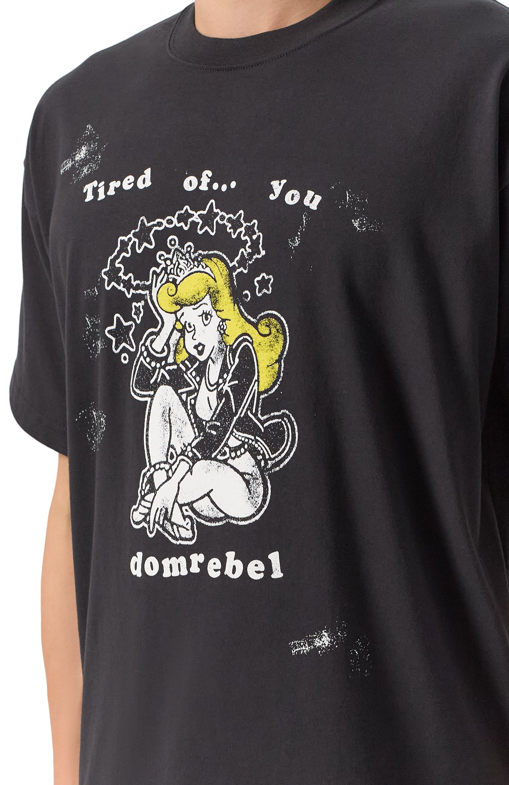 Хлопковая футболка DOMREBEL черного цвета по цене 22100 руб., арт. M TIRED/T-SHIRT, фото 5 Хлопковая футболка DOMREBEL, арт. M TIRED/T-SHIRT, фото 5