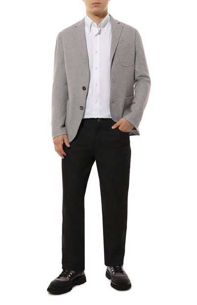 Пиджак из кашемира и шелка AGNONA серого цвета по цене 283500 руб., арт. TX08U2E/R7008E, фото 3 Пиджак из кашемира и шелка AGNONA, арт. TX08U2E/R7008E, фото 3