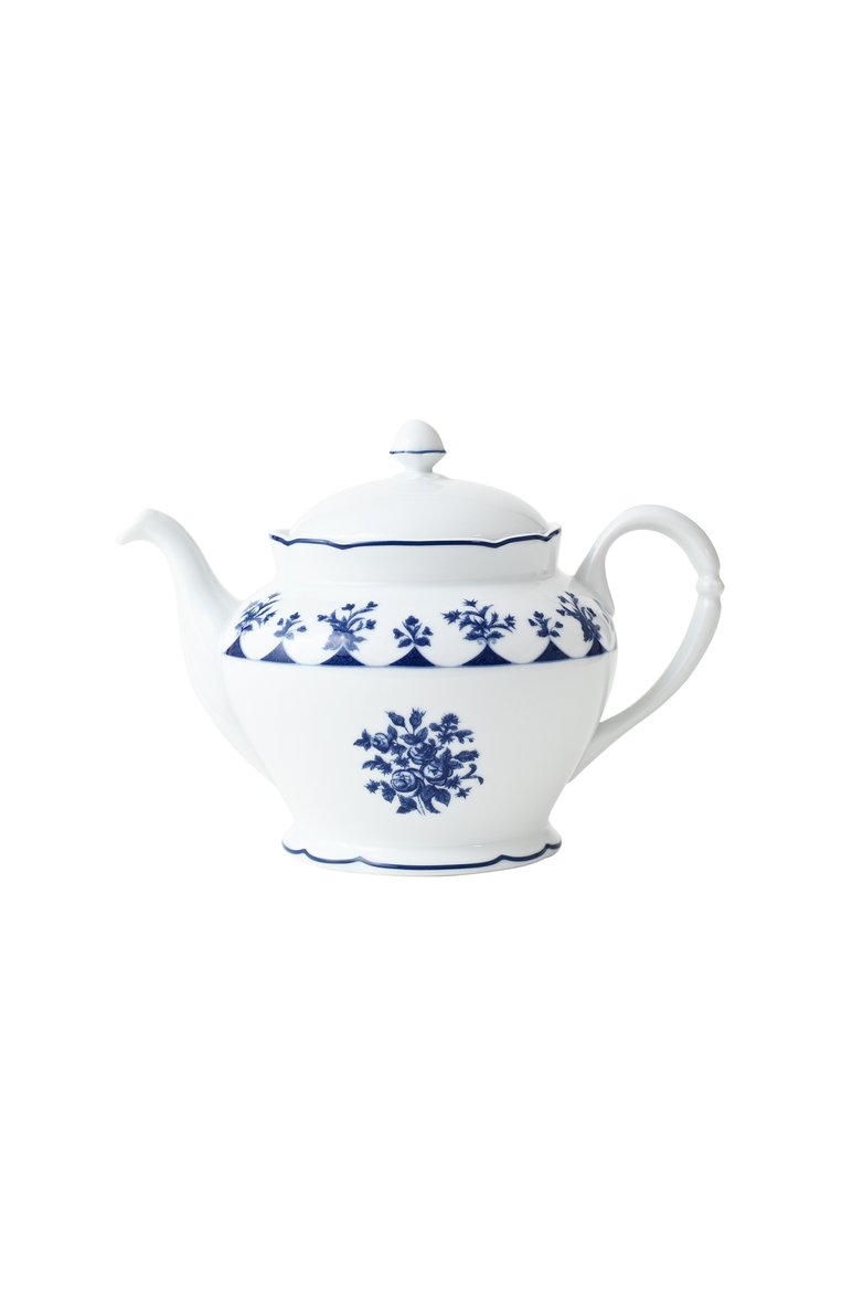 Чайник chateaubriand BERNARDAUD синего цвета, арт. 2595/183 | Фото 1 (Региональные ограничения белый список (Axapta Mercury): Не проставлено; Коллекция: Chateaubriand; Нос: Не проставлено; Ограничения доставки: fragile-2)
