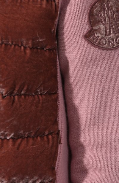 Бомбер из смеси шерсти и кашемира MONCLER розового цвета по цене 69000 руб., арт. D2-093-94908-00-948AE, фото 5 Бомбер из смеси шерсти и кашемира MONCLER, арт. D2-093-94908-00-948AE, фото 5
