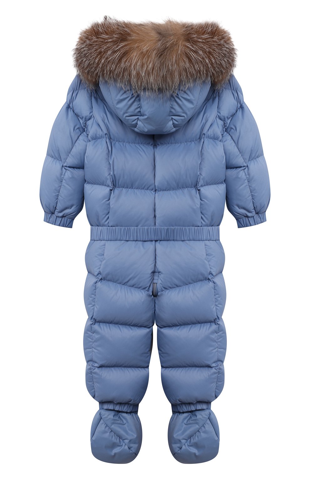 Пуховый комбинезон с мехом MONCLER, арт. G2-951-1G506-02-53079/12-18M, фото 2