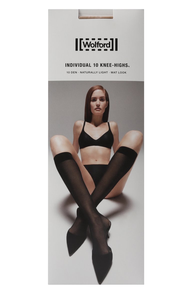 Женские гольфы WOLFORD бежевого цвета, арт. 31241 | Фото 1 (Нос: Не проставлено; Материал внешний: Синтетический материал; Автоматизация состава: Проставлено)