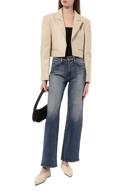 Кожаный жакет JACOB LEE кремового цвета по цене 205540 руб., арт. WLB016123MB, фото 2 Кожаный жакет JACOB LEE, арт. WLB016123MB, фото 2