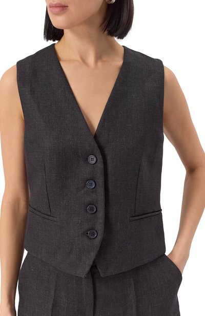 Льняной жилет P.A.R.O.S.H., арт. D410041, фото 5