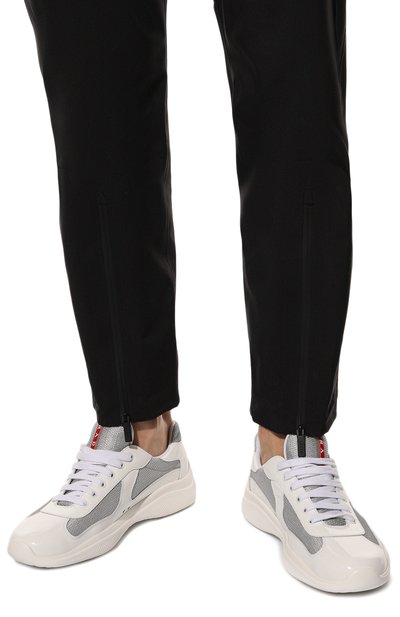 Комбинированные кроссовки america's cup PRADA, арт. 4E3400-ASZ-F0J36, фото 3