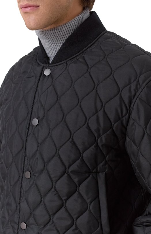 Шелковый бомбер MVST M25.1PM.0005/BIG SIZE/ZEGNA SILK Чёрный  M25.1PM.0005/BIG SIZE/ZEGNA SILK Фото 5