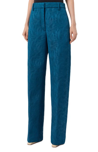 Брюки DRIES VAN NOTEN синего цвета по цене 86500 руб., арт. 010900-2162-508, фото 3 Брюки DRIES VAN NOTEN, арт. 010900-2162-508, фото 3