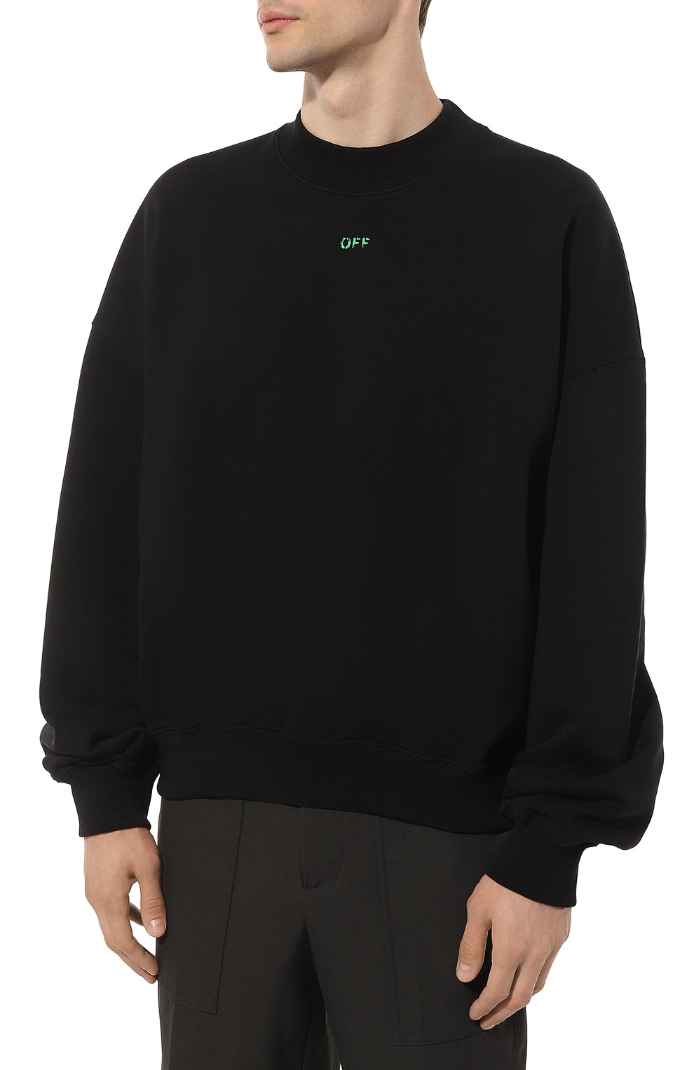 Хлопковый свитшот OFF-WHITE, арт. OMBA067S23FLE0031070, фото 3