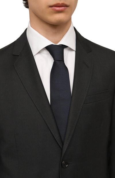 Шелковый галстук GUCCI, арт. 456510 4E002, фото 2