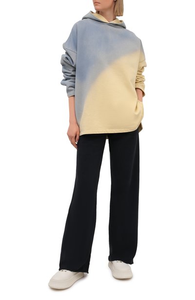 Хлопковое худи ACNE STUDIOS желтого цвета по цене 39950 руб., арт. AI0084, фото 2 Хлопковое худи ACNE STUDIOS, арт. AI0084, фото 2