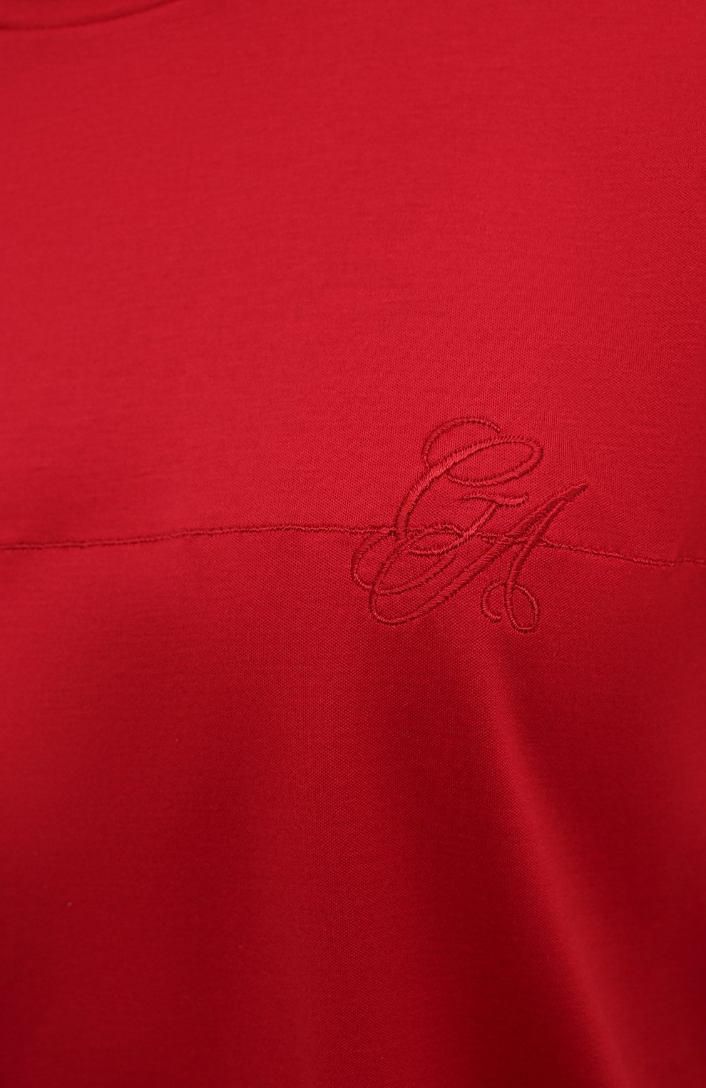Хлопковая футболка GIORGIO ARMANI красного цвета по цене 38800 руб., арт. 6KAM57/AJVIZ, фото 5 Хлопковая футболка GIORGIO ARMANI, арт. 6KAM57/AJVIZ, фото 5