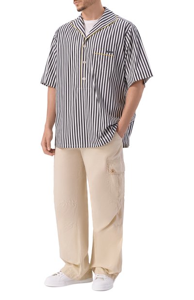  Хлопковая рубашка DOLCE & GABBANA, арт. G50L5T/FR52G, фото 2