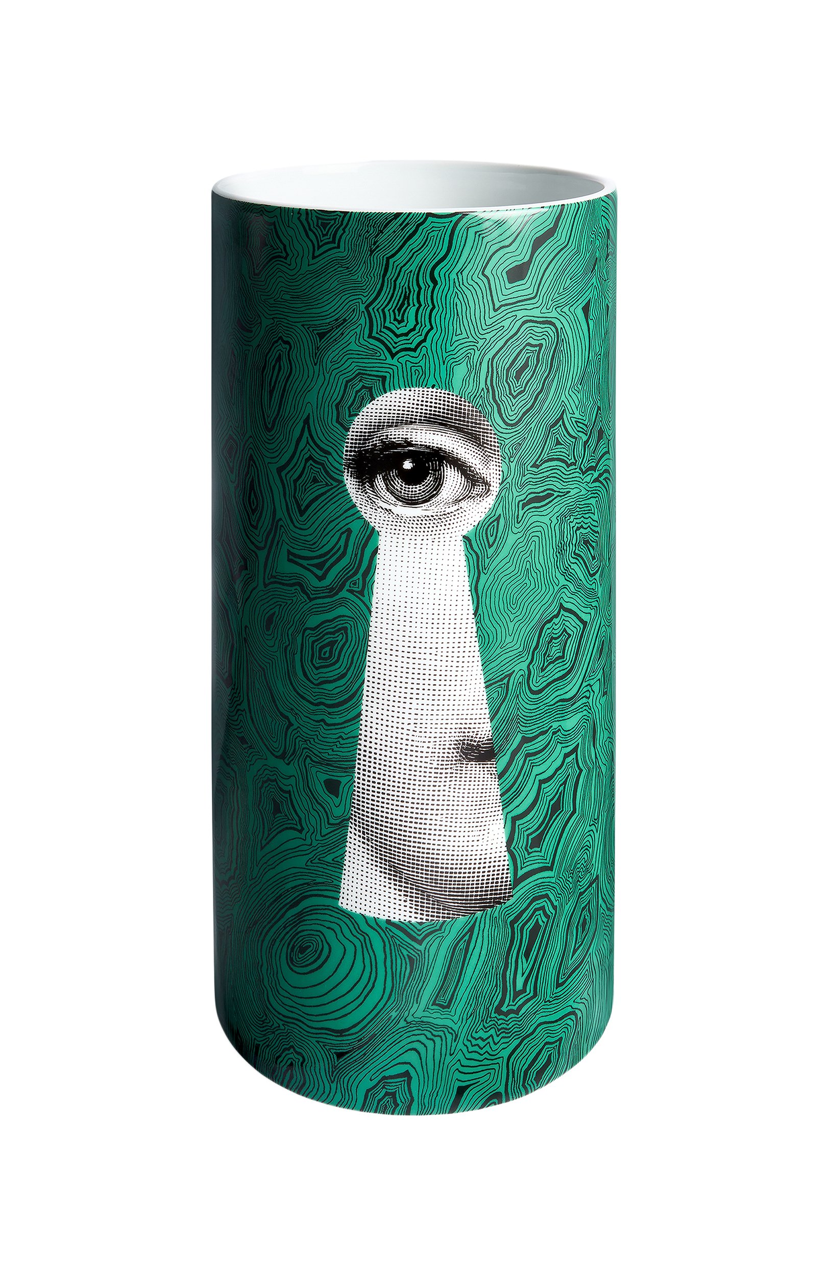 Ваза serratura su malachite FORNASETTI зеленого цвета по цене 84400 руб., арт. P66Y104, фото 1 Ваза serratura su malachite FORNASETTI, арт. P66Y104, фото 1