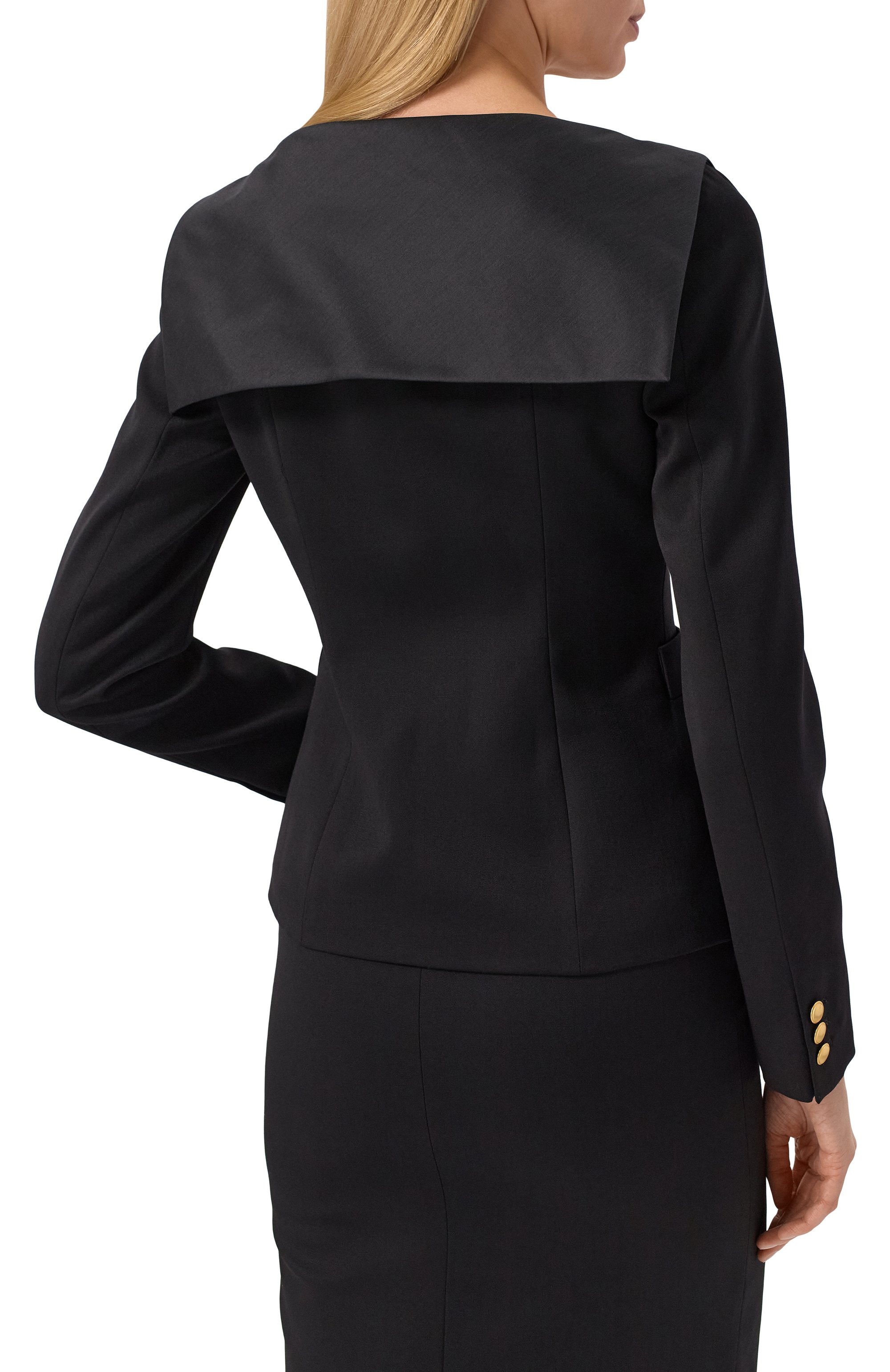 Шерстяной жакет ALESSANDRA RICH черного цвета по цене 273000 руб., арт. FABX3993-F4085, фото 4 Шерстяной жакет ALESSANDRA RICH, арт. FABX3993-F4085, фото 4