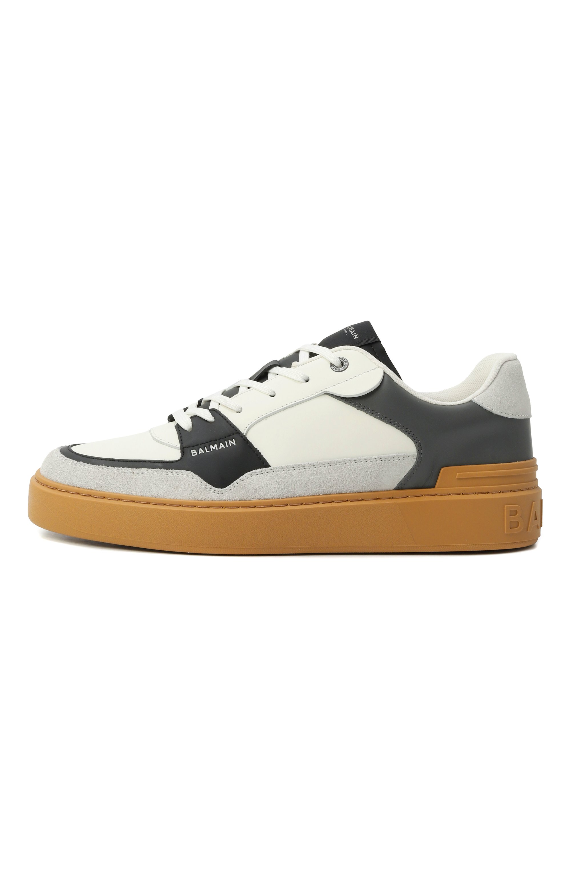 Кожаные кеды b-court flip BALMAIN, арт. FM1VI349/LC0P, фото 4