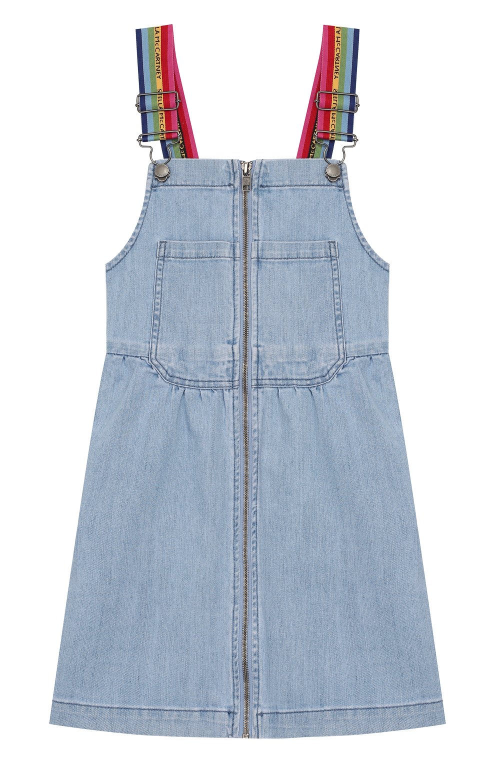 Джинсовый сарафан STELLA MCCARTNEY голубого цвета по цене 5995 руб., арт. 589077/S0K79, фото 1 Джинсовый сарафан STELLA MCCARTNEY, арт. 589077/S0K79, фото 1