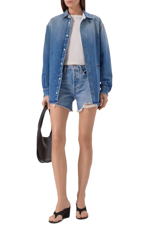 Джинсовые шорты Parker Agolde A9010E1206 Голубой  A9010E1206 Фото 2