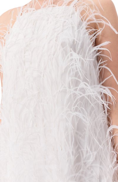 Платье с отделкой перьями PINKO, арт. 105572/A2SP, фото 5