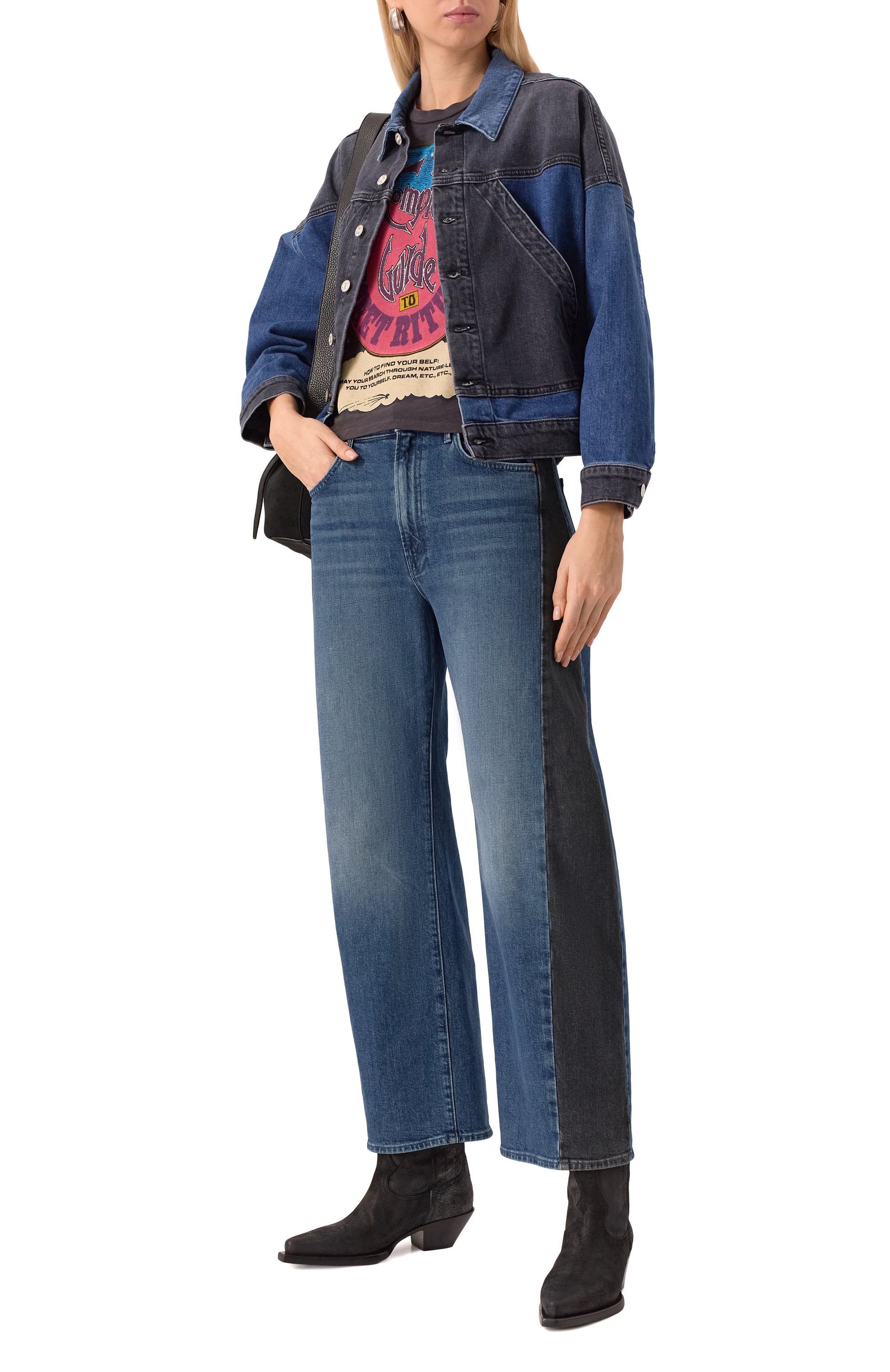 Джинсы MOTHER синего цвета по цене 45850 руб., арт. 10996-259, фото 2 Джинсы MOTHER, арт. 10996-259, фото 2