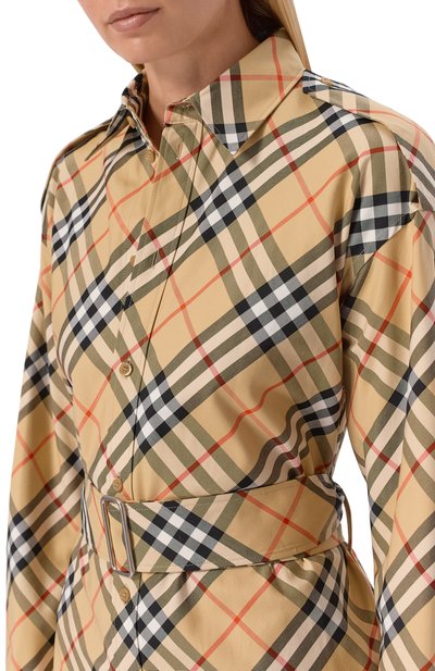 Хлопковое платье BURBERRY, арт. 8086610, фото 4