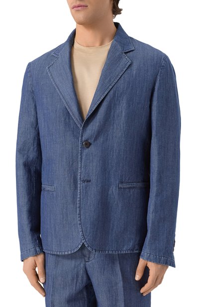 Пиджак из хлопка и льна INLINUM, арт. JAC0B, фото 5