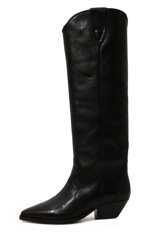 Кожаные сапоги Denvee Isabel Marant 23A/BT0001FA-A3A03S Чёрный  23A/BT0001FA-A3A03S Фото 4