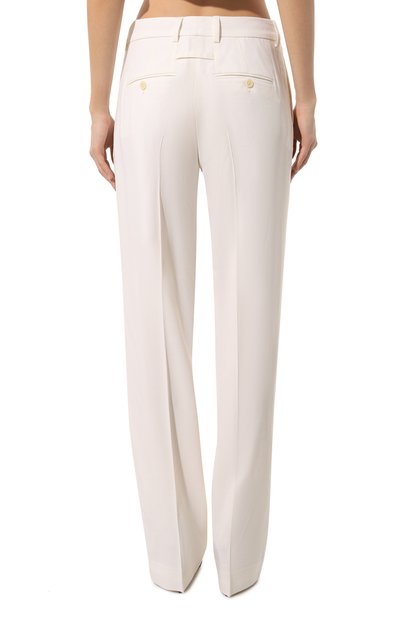 Брюки изо льна и шелка JACQUEMUS, арт. 22H223PA018/1075WHITE, фото 4