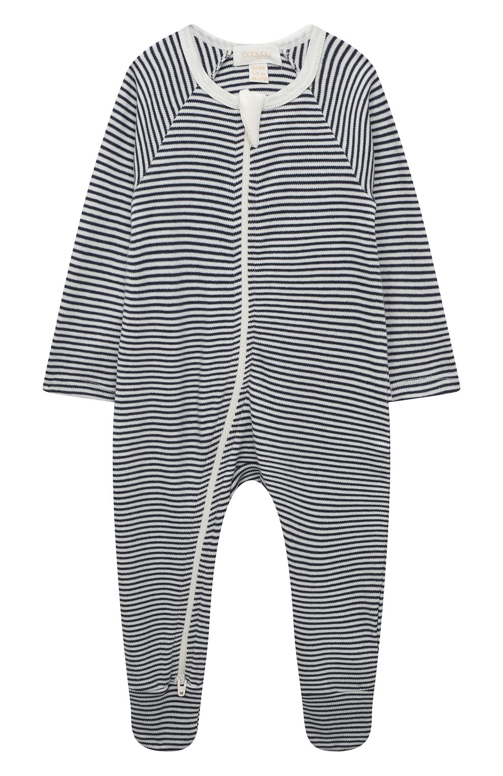 Хлопковый комбинезон BABYBU темно-синего цвета по цене 4900 руб., арт. PE1001ES, фото 1 Хлопковый комбинезон BABYBU, арт. PE1001ES, фото 1