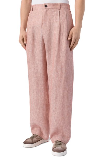 Льняные брюки 12 STOREEZ, арт. 137198, фото 3