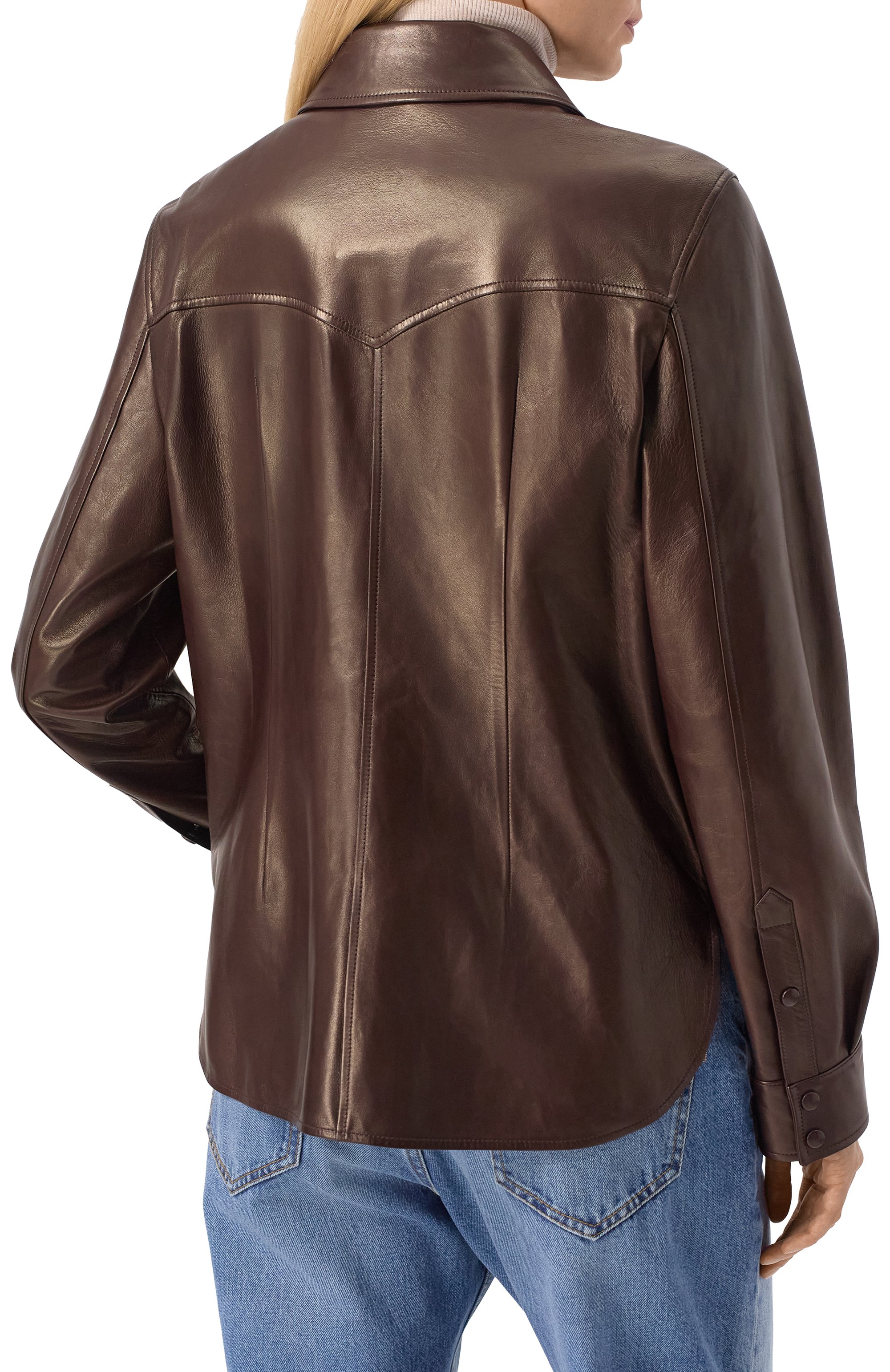 Кожаная рубашка MVST, арт. ZBGM-Y101-1/Z2764-2, фото 4