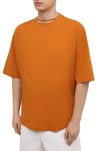 Хлопковая футболка PALM ANGELS, арт. PMAA002S21JER0032201, фото 3