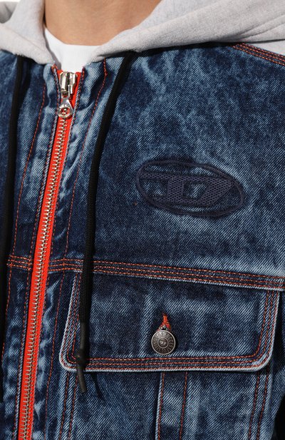 Комбинированная куртка DIESEL, арт. A09646/0EMAD, фото 5