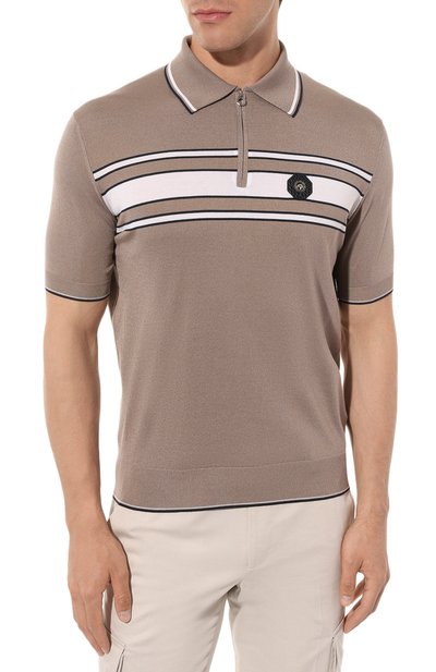 Поло из шелка и хлопка STEFANO RICCI, арт. K616321AZ2/F23234, фото 3