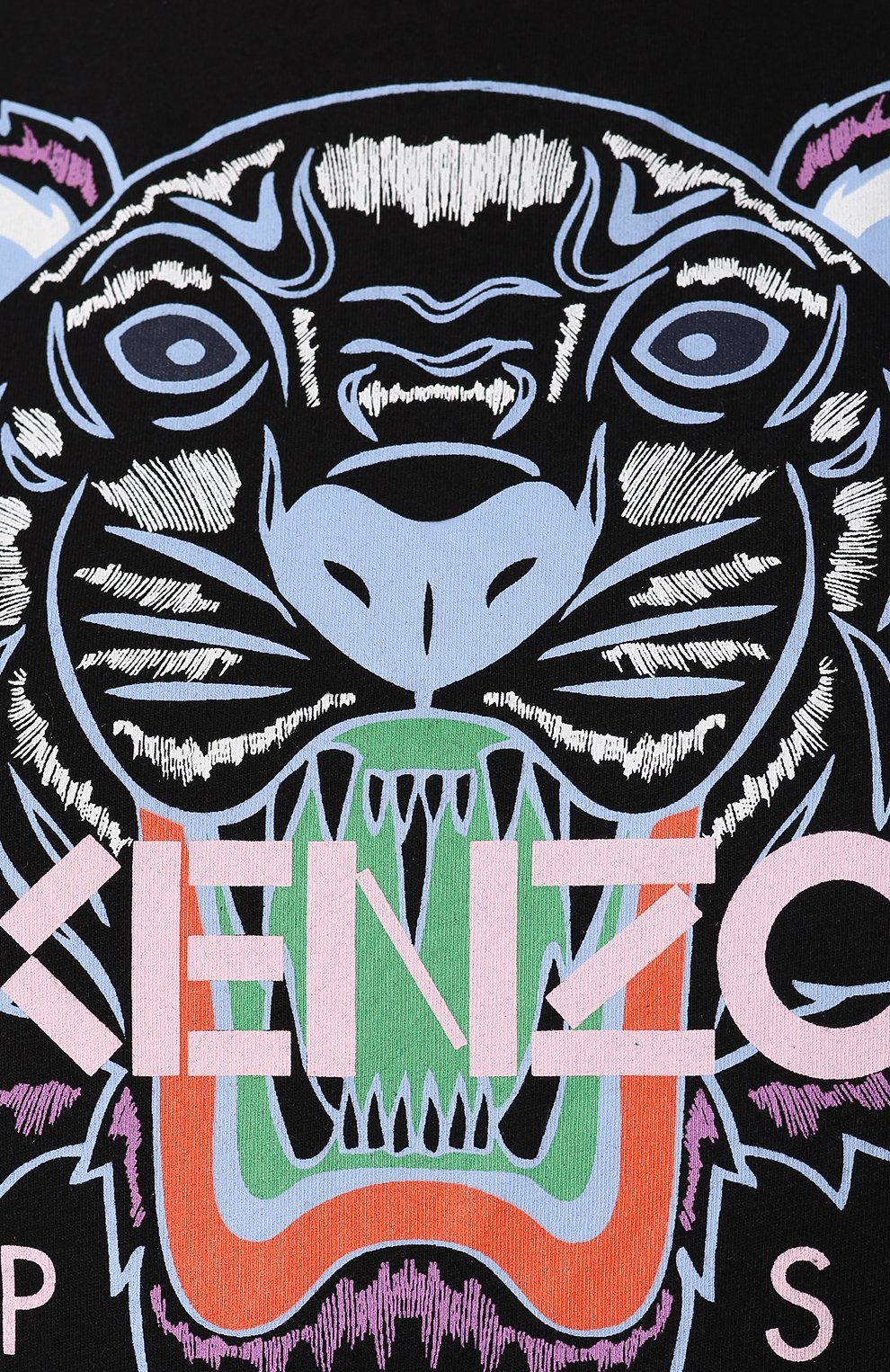 Хлопковая футболка KENZO черного цвета по цене 13050 руб., арт. 2TS7214YB, фото 5 Хлопковая футболка KENZO, арт. 2TS7214YB, фото 5
