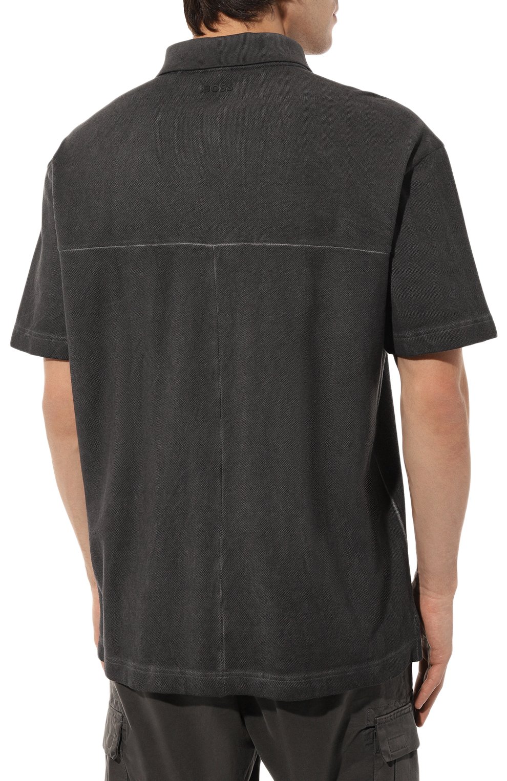 Хлопковое поло BOSS ORANGE, арт. 50483482, фото 4