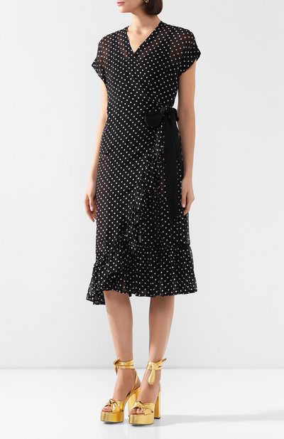 Шелковое платье DRIES VAN NOTEN черного цвета по цене 110500 руб., арт. 201-11045-9410, фото 3 Шелковое платье DRIES VAN NOTEN, арт. 201-11045-9410, фото 3