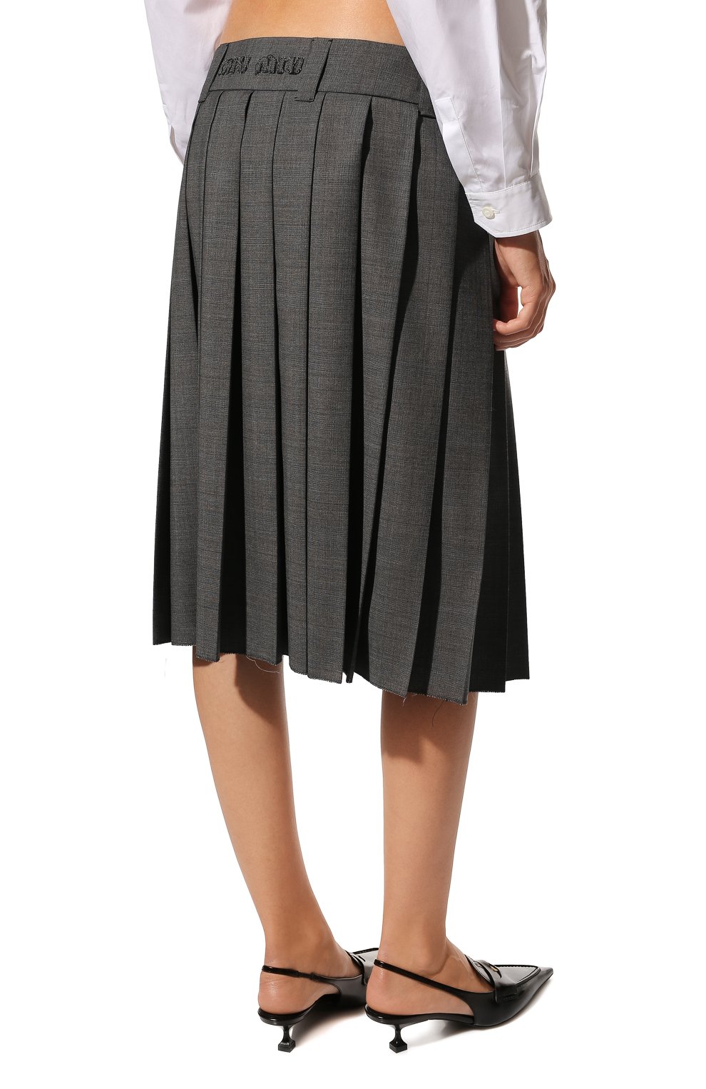 Шерстяная юбка MIU MIU, арт. MG1781-10DI-F0480, фото 4