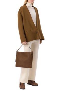 Женская сумка-тоут vera A.P.C. коричневого цвета, арт. PXCAT-F61902 | Фото 7 (Материал: Натуральная кожа; Материал сплава: Проставлено; Драгоценные камни: Проставлено; Размер: medium)