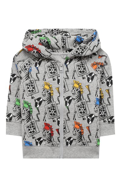 Хлопковая толстовка STELLA MCCARTNEY серого цвета по цене 5480 руб., арт. 601023/SPJ84, фото 1 Хлопковая толстовка STELLA MCCARTNEY, арт. 601023/SPJ84, фото 1