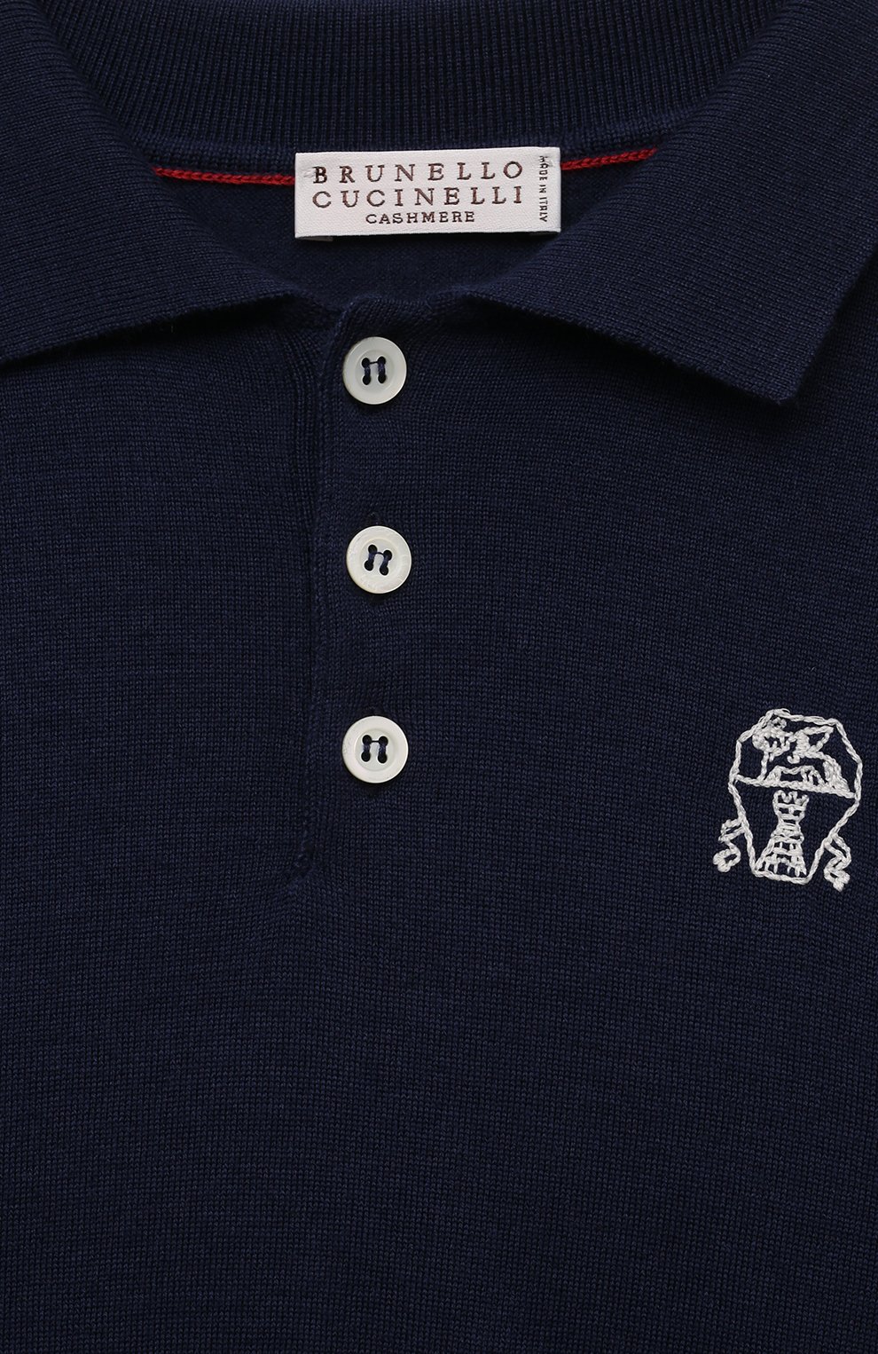 Поло из шерсти и кашемира BRUNELLO CUCINELLI, арт. B24M00105B, фото 3