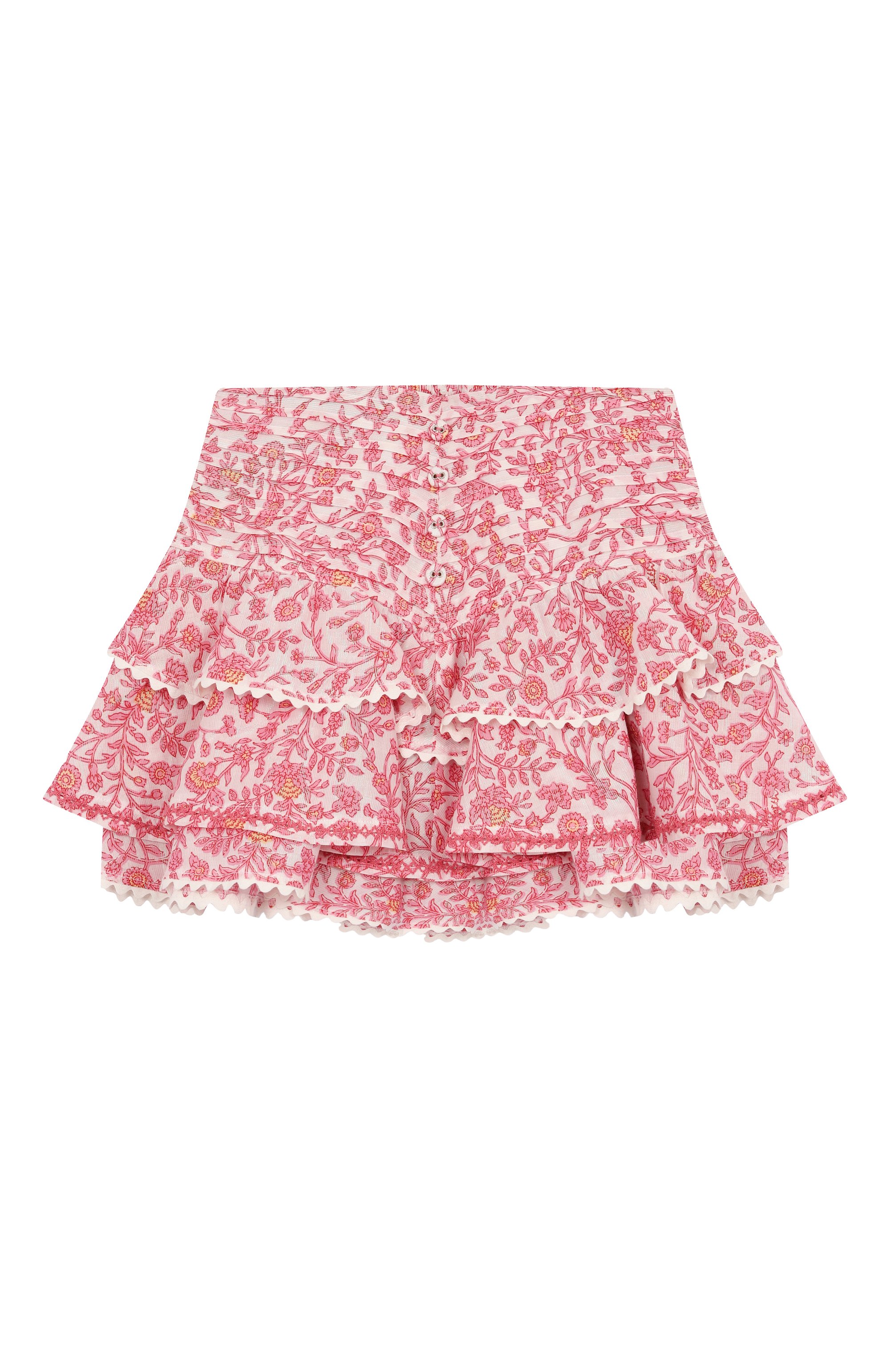 Хлопковая юбка POUPETTE ST BARTH светло-розового цвета по цене 19950 руб., арт. K4ZS25UKLZP, фото 1 Хлопковая юбка POUPETTE ST BARTH, арт. K4ZS25UKLZP, фото 1