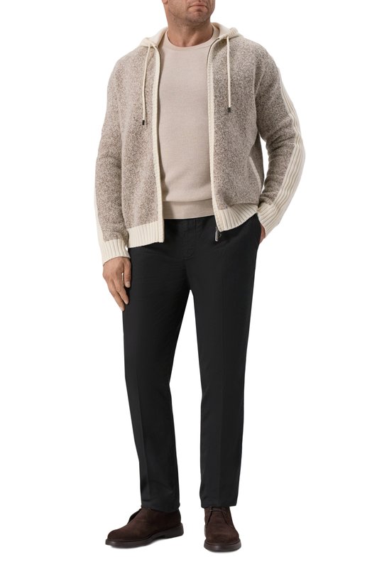 Кардиган из шерсти и кашемира Stefano Ricci K404001FCR/F25361 Бежевый  K404001FCR/F25361 Фото 2