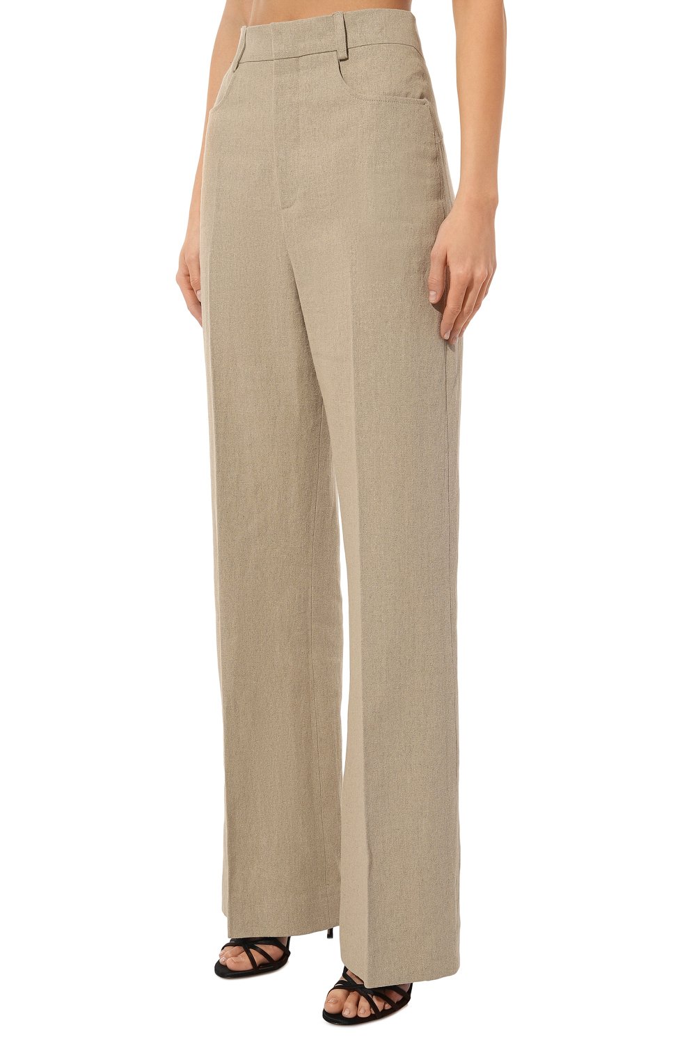 Льняные брюки JACQUEMUS бежевого цвета по цене 72950 руб., арт. 22E211PA003/1029BEIGE, фото 3 Льняные брюки JACQUEMUS, арт. 22E211PA003/1029BEIGE, фото 3