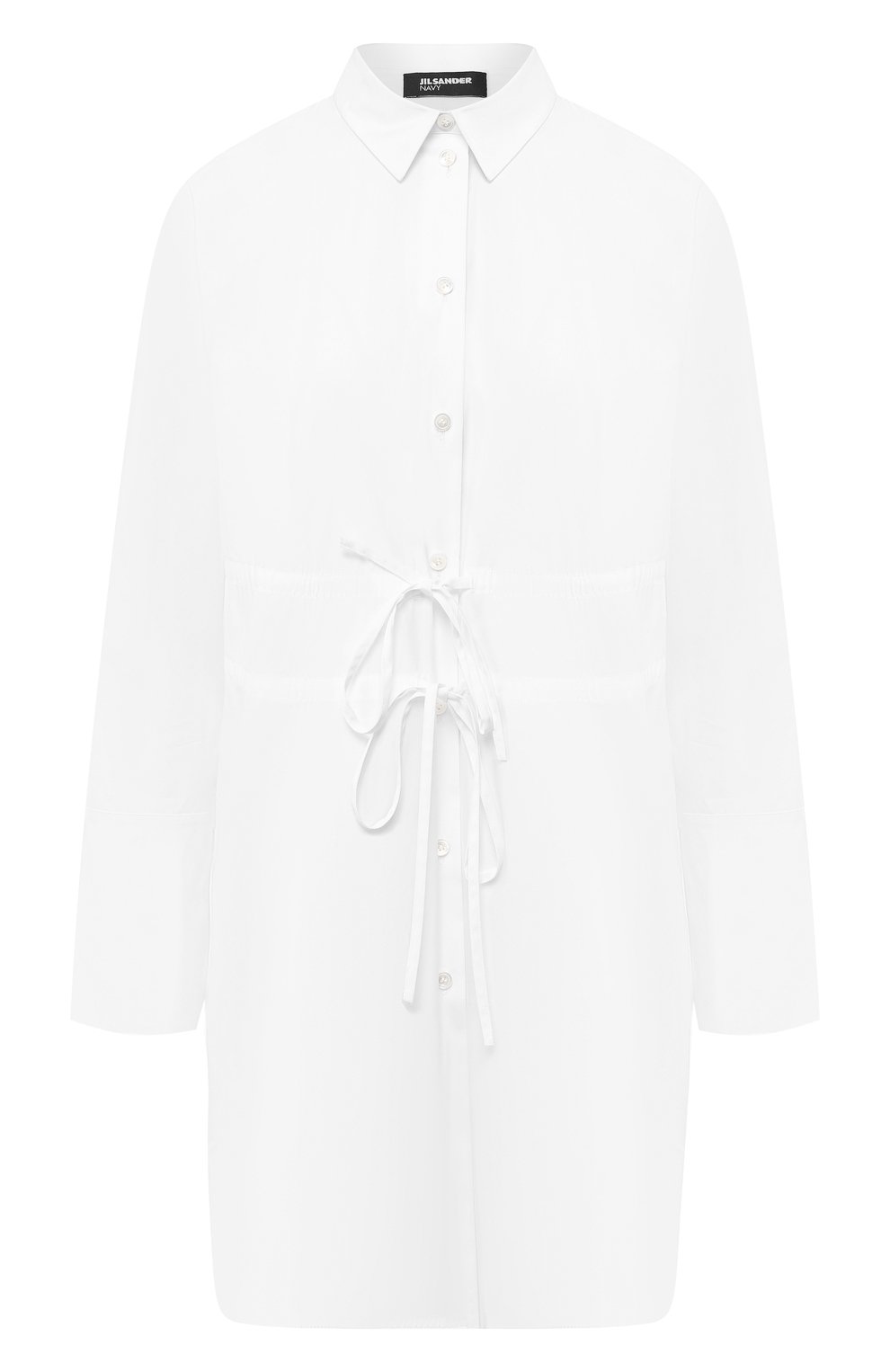 Хлопковая рубашка JIL SANDER NAVY, арт. JNWM6007A/JM2442A, фото 1