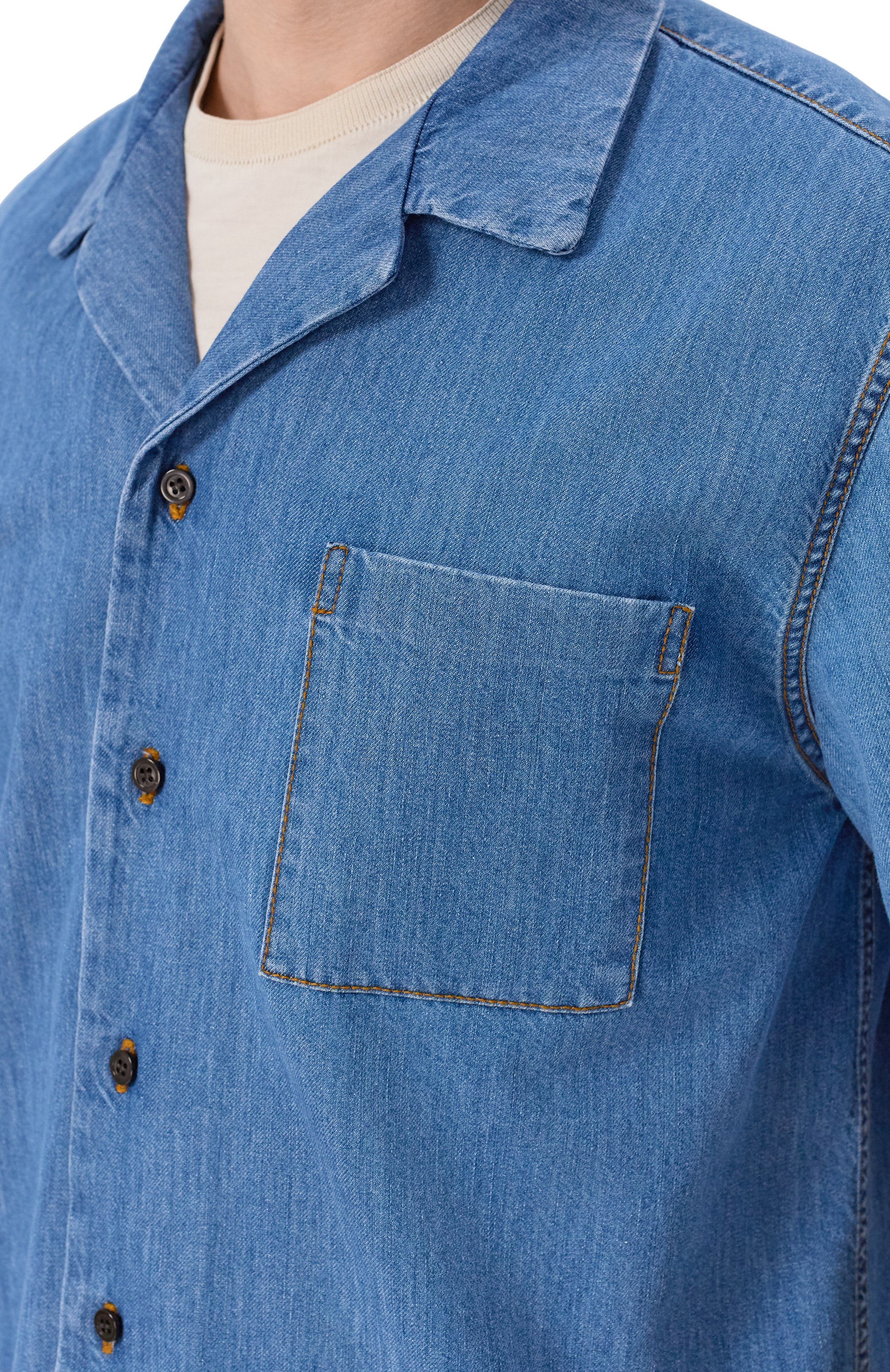 Джинсовая рубашка DRIES VAN NOTEN, арт. 020743/3386, фото 5