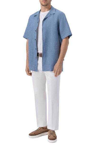 Мужская льняная рубашка BRIONI, арт. SCFR0L/P9111