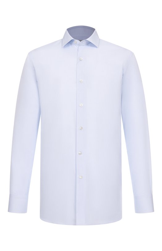 Хлопковая сорочка MVST M0RBIDA/ALBERT0/SQUARED/1867-SEA ISLAND C0TT0N Голубой M0RBIDA/ALBERT0/SQUARED/1867-SEA ISLAND C0TT0N