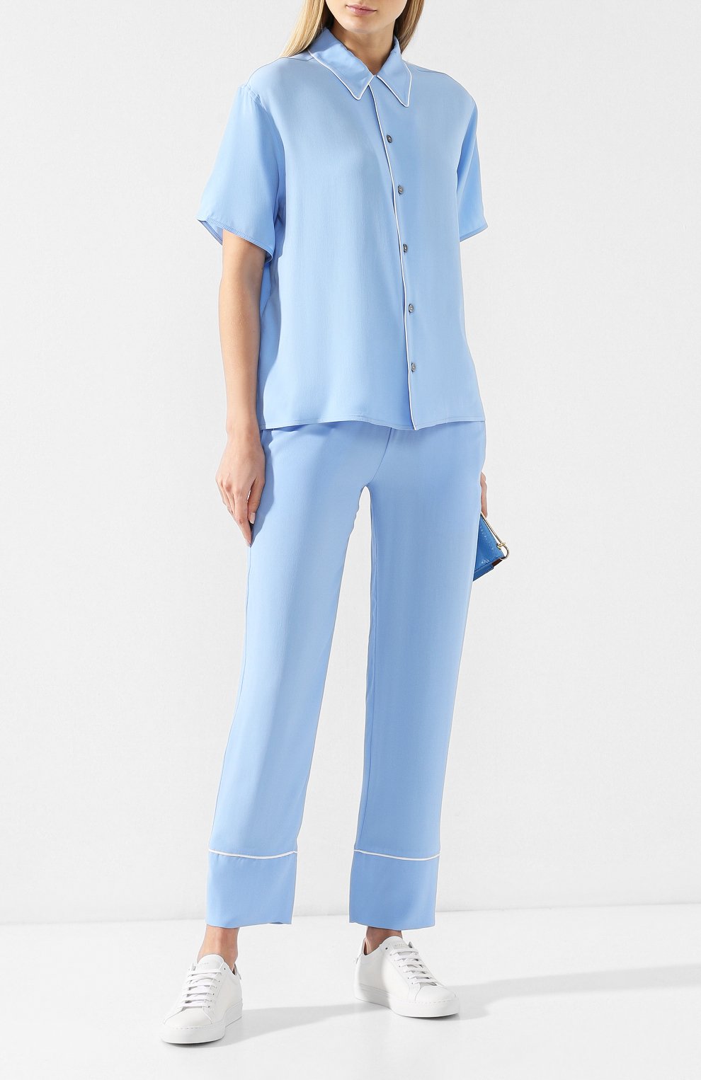 Брюки с поясом на кулиске MARNI, арт. PAMAN24I02/TA089, фото 2