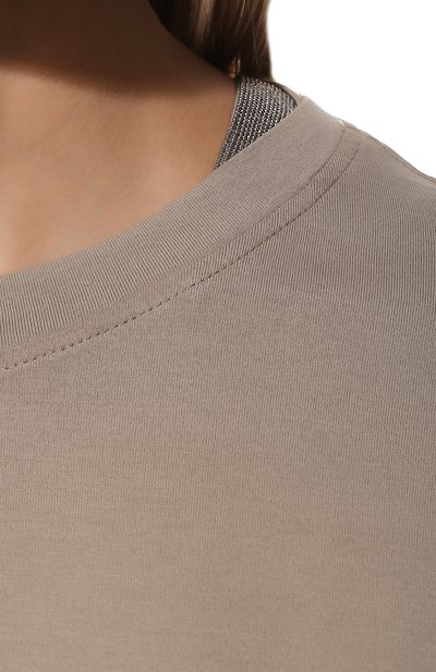 Хлопковая футболка BRUNELLO CUCINELLI, арт. M0A45BB400, фото 5
